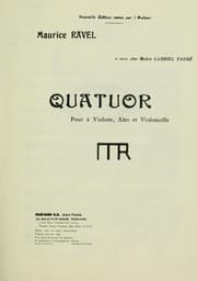 Tapa de Quatuor pour 2 violons, alto et violoncelle
