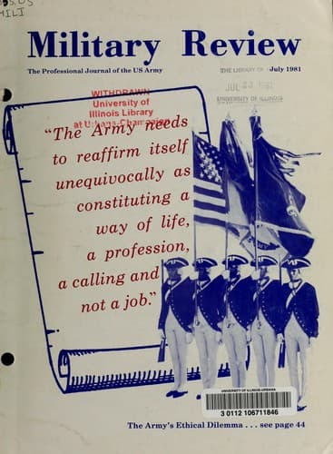 Tapa de Military review