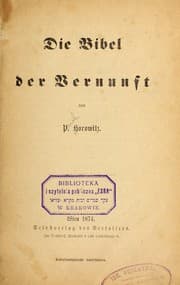 Tapa de Die Bibel der Vernunft