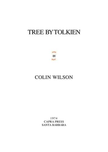 Tapa de Tree by Tolkien