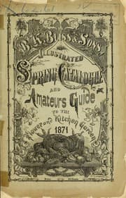 Tapa de B.K. Bliss and Son's illustrated spring catalogue and amateurs guide to the flower and kitchen garden