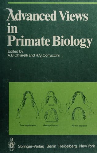 Tapa de Advanced views in primate biology