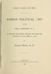 Tapa de Roman political life in the First Century, B.C.