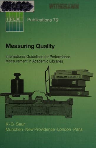 Tapa de Measuring quality