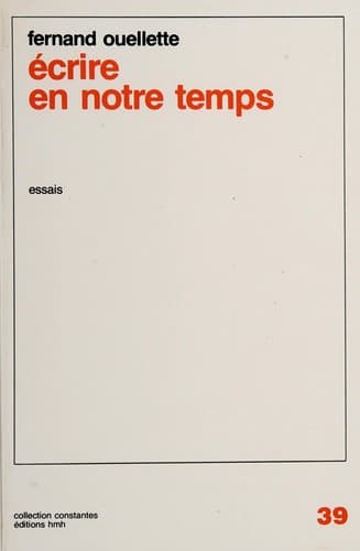 Tapa de Écrire en notre temps