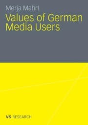 Tapa de Values of German media users 1986-2007