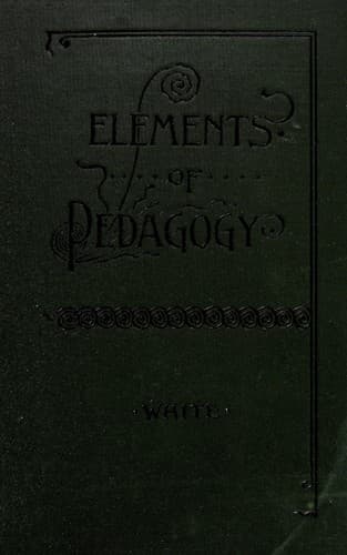 Tapa de The elements of pedagogy