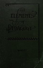Tapa de The elements of pedagogy