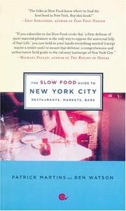 Tapa de The Slow Food guide to New York City