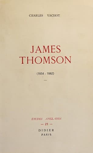 Tapa de James Thomson, 1834-1882