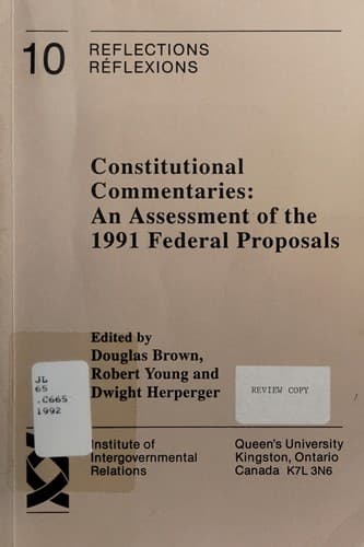 Tapa de Constitutional commentaries