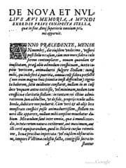 Tapa de Tychonis Brahe De nova et nullius aevi memoria prius visa stella
