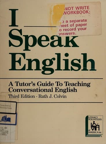 Tapa de I Speak English