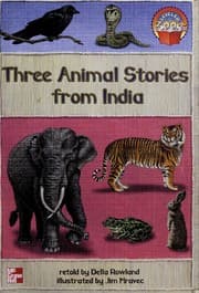 Tapa de Three animal stories from India (McGraw-Hill reading : Leveled books)