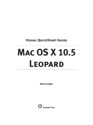 Tapa de Mac OS X 10.5 Leopard