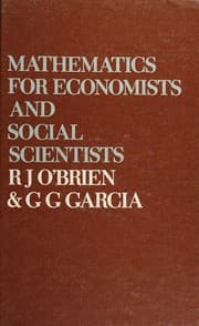 Tapa de Mathematics for economists and social scientists