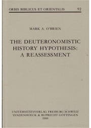 Tapa de The deuteronomistic history hypothesis