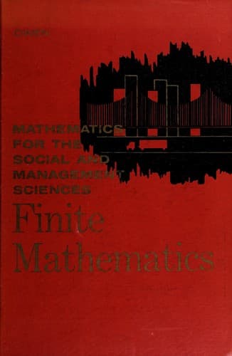Tapa de Finite mathematics