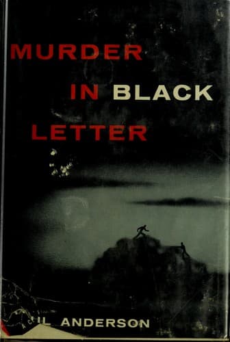 Tapa de Murder in black letter