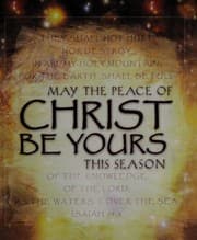 Tapa de May the Peace of Christ Be Yours This Season