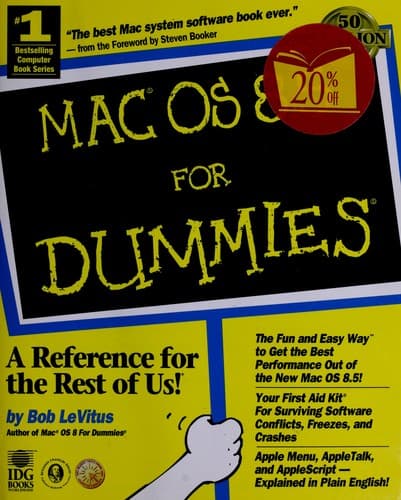 Tapa de MAC OS 8.5 for dummies