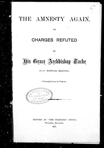 Tapa de The amnesty again, or, Charges refuted