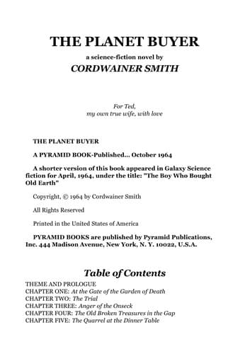 Tapa de The Planet Buyer