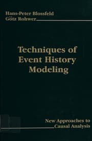 Tapa de Techniques of event history modeling