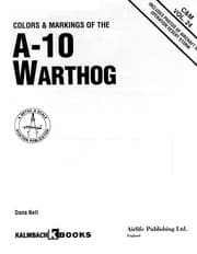 Tapa de Colors & markings of the A-10 Warthog