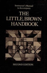 Tapa de Instructor's manual to accompany The Little, Brown handbook