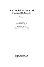 Tapa de The Cambridge history of medieval philosophy