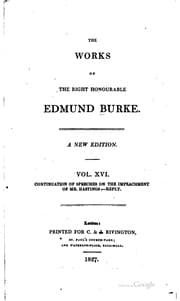 Tapa de The Works of ... Edmund Burke