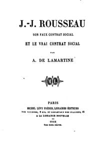 Tapa de J.-J. Rousseau: son faux contrat social et le vrai contrat social