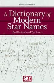 Tapa de A dictionary of modern star names