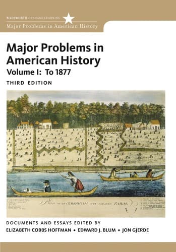 Tapa de Major problems in American history