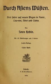 Tapa de Durch Asiens Wüsten