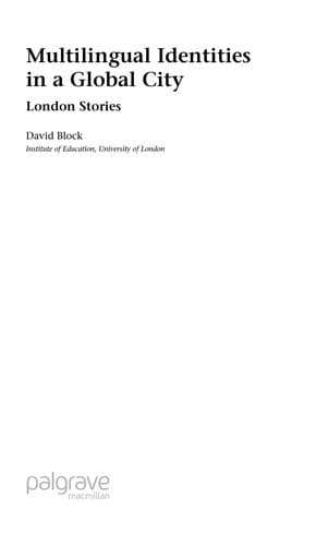 Tapa de Multilingual identities in a global city