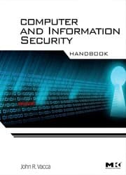 Tapa de Computer and information security handbook