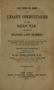 Tapa de The first six books of Cæsar's commentaries on the Gallic war