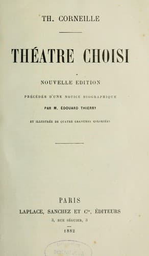 Tapa de Théâtre choisi