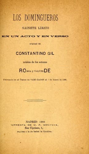 Tapa de Los domingueros