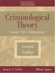 Tapa de Criminological theory