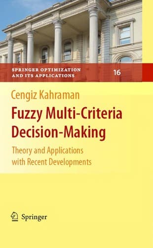 Tapa de Fuzzy Multi-Criteria Decision Making