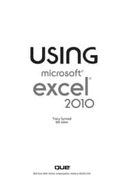 Tapa de Using Microsoft Excel 2010