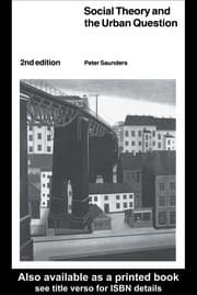 Tapa de Social Theory and the Urban Question