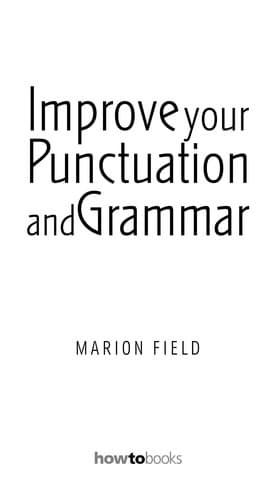 Tapa de Improve your punctuation and grammar