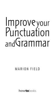 Tapa de Improve your punctuation and grammar