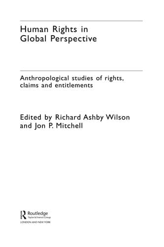 Tapa de Human rights in global perspective
