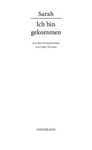 Tapa de Ich bin gekommen