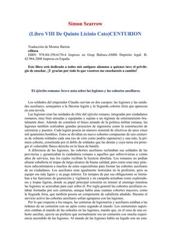 Tapa de Centurio n